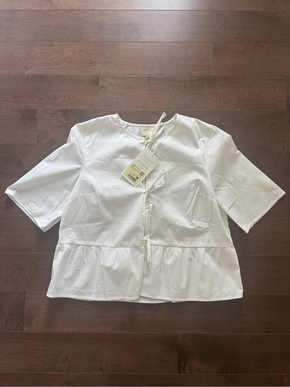 NWT Sezane ILEANA Blouse - Picture 6 of 7